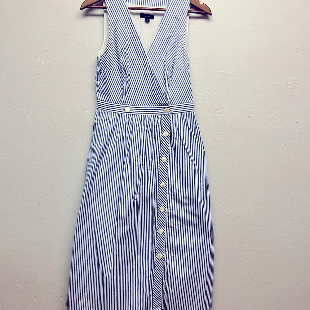 J.Crew A Line Sleeveless Shirtdress Size 4